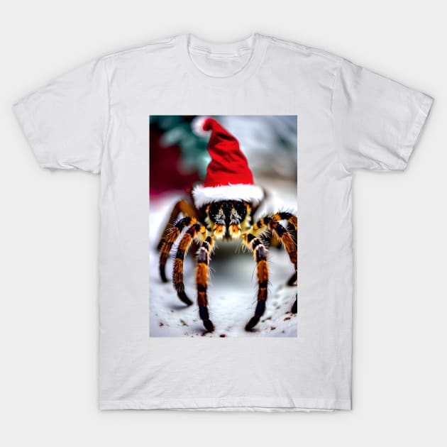 Christmas Tarantula (Christmas Animals) T-Shirt by robsteadman